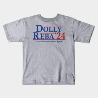 Dolly Reba 2024 Make Country Great Again Kids T-Shirt